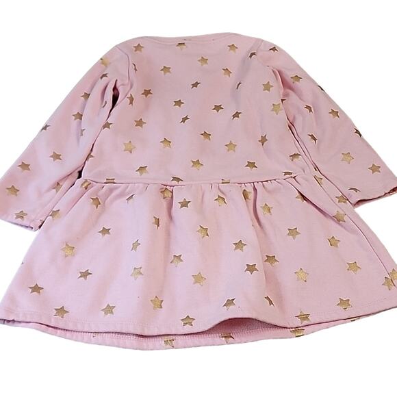Gymboreee Pink Sweater Dress with Gold Stars - Picture 6 of 6